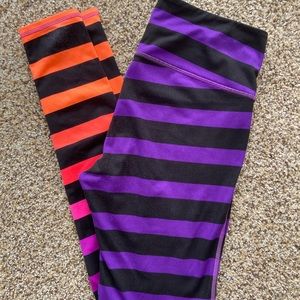 Athleta striped leggings
